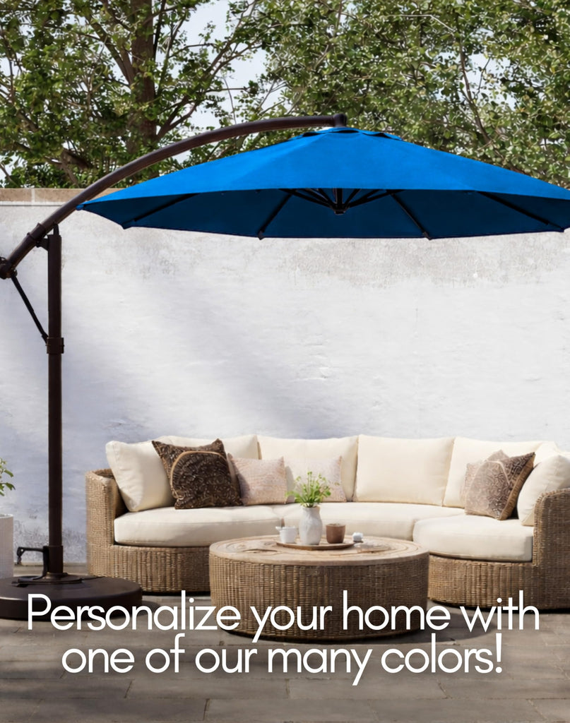 10' 8 Rib Hanging Offset Umbrella Replacement Canopy Only