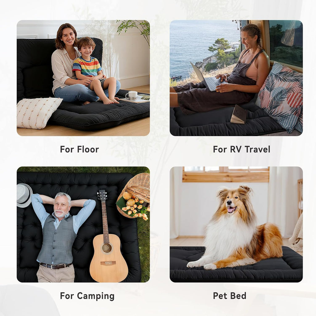 Japanese Floor Mattress, 3.5" Thicken Futon Mattress Tatami Mat
