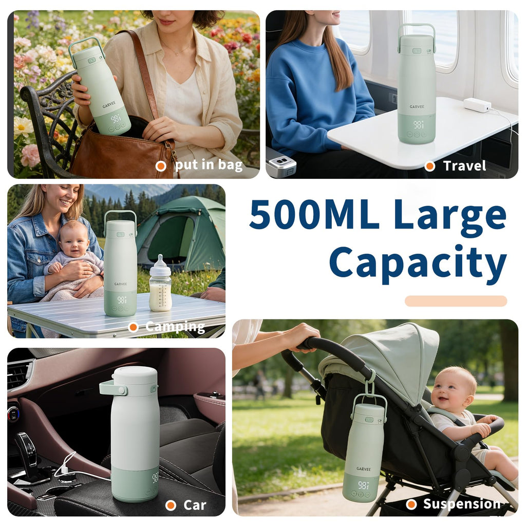 Portable Bottle Warmer for Breast Milk, Baby Travel Essentials