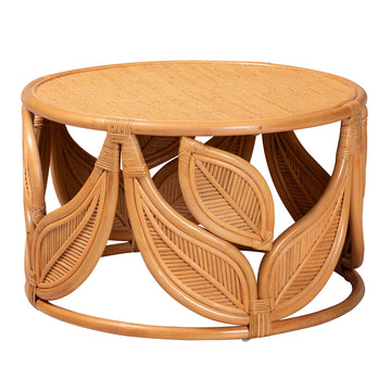 Raflesia Modern Bohemian Natural Rattan Coffee Table