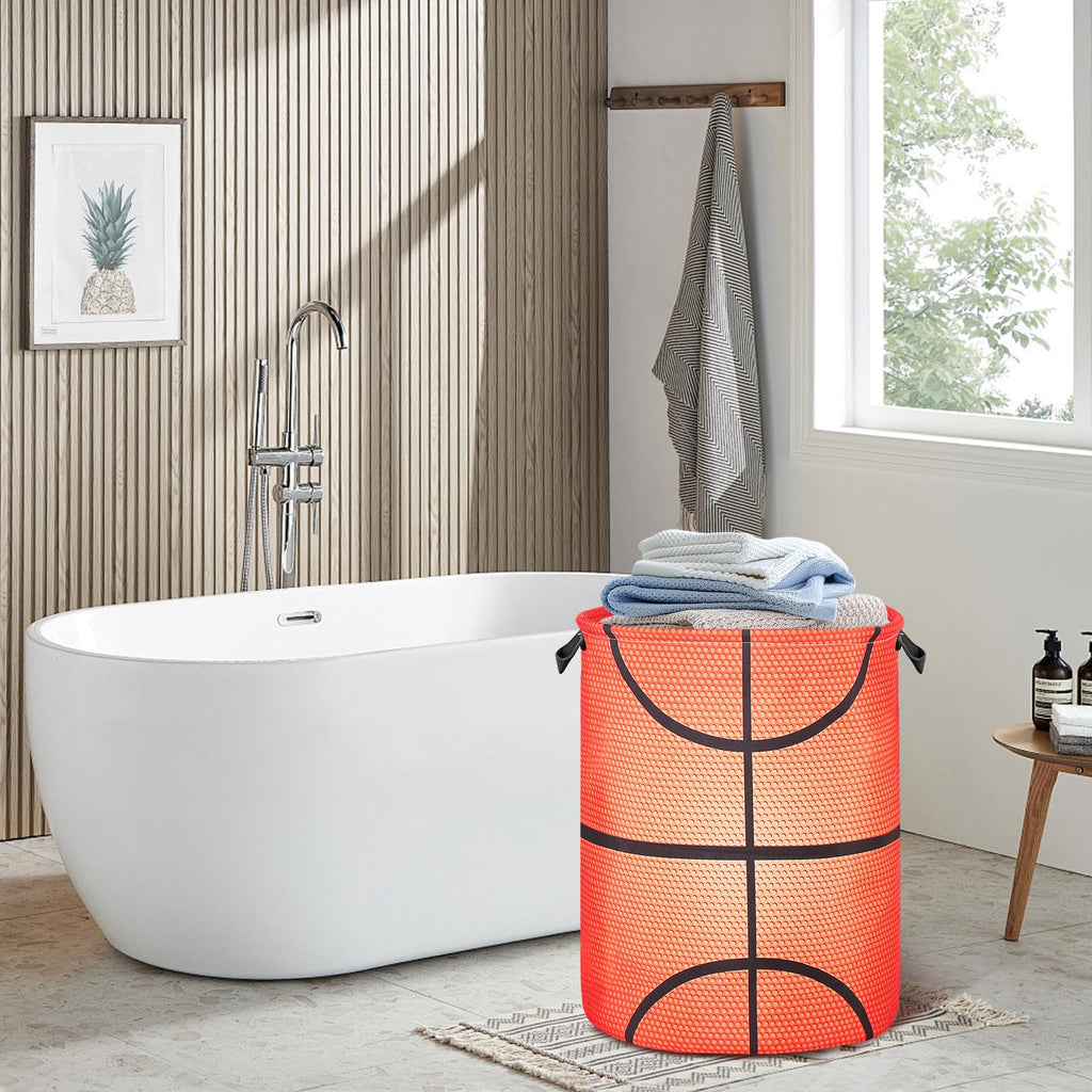 Basketball Laundry Basket for Boys Room Decor, Kids Nursery Hamper Gift Bedroom Sports Room Accessories, Teens Stuff