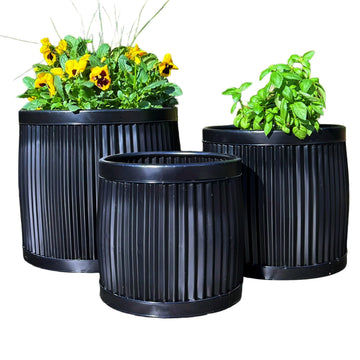 French Country Style Belly Bucket Planters