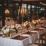 Floor Candelabra Tall 13 Arms Candle Holdersandlestick for Taper Candle and Floral Centerpiece Stand Wedding Event