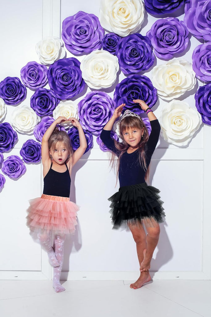 6 Layered Tutu Skirt for Girls Princess Tulle Dance Skirts Toddler Girl Ballet Tutu Skirt