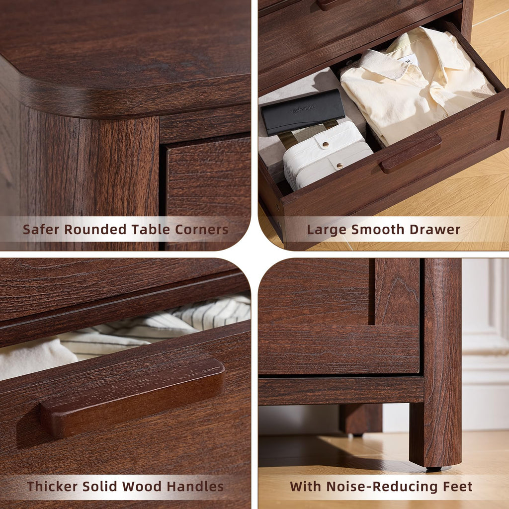 Farmhouse 6 Drawer Dresser, Walnut
