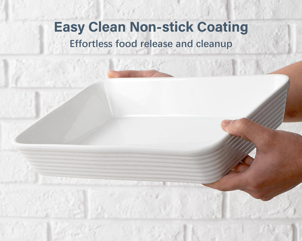 Ceramic Baking Dish, 9x13 Baking Pan Casserole Dish Large Rectangular Baking Dishes for Oven Deep Dish Lasagna Pan