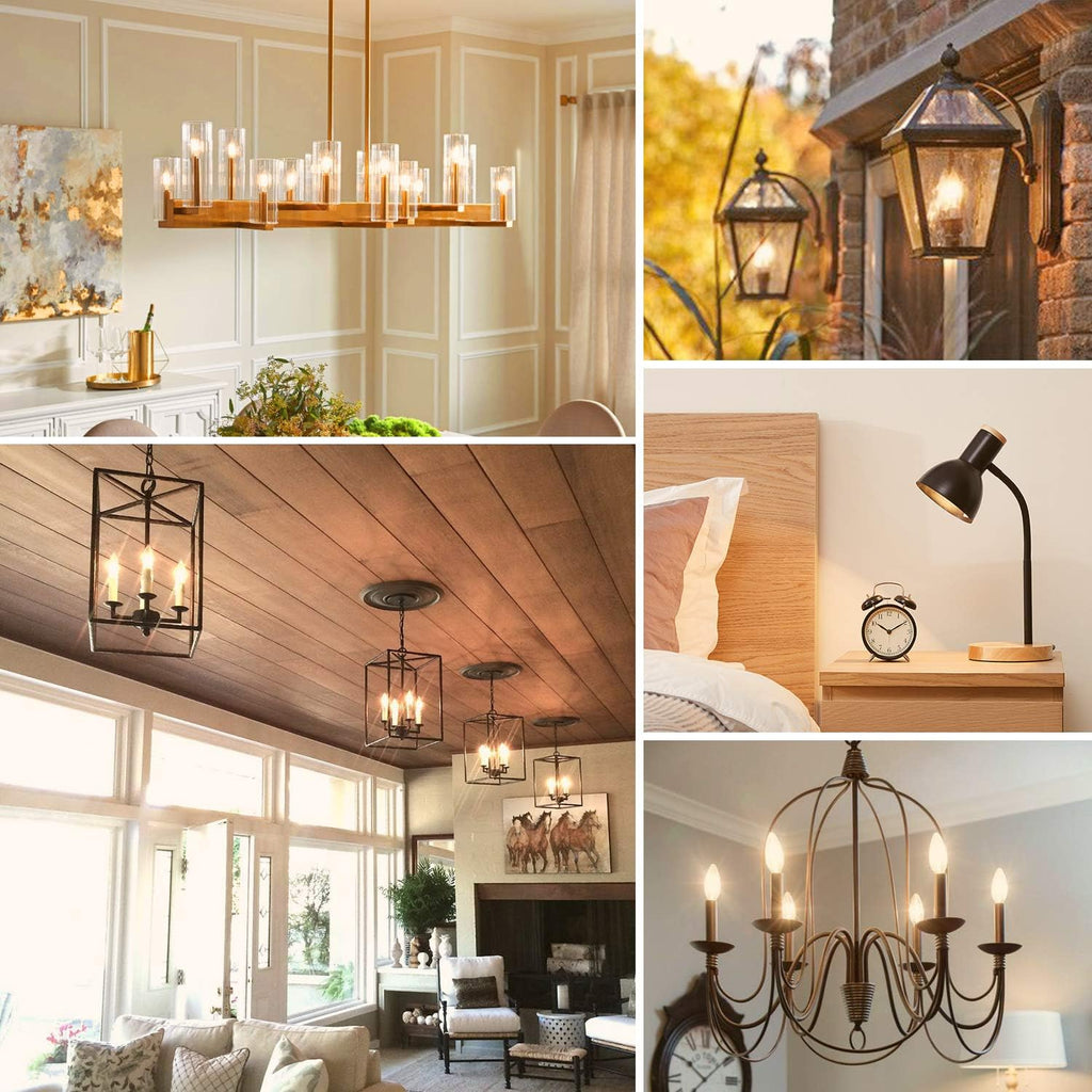 Dimmable E12 LED Candelabra Bulbs 60W Equivalent, 2700K