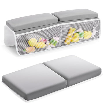Bath Kneeler and Elbow Rest Pad Set, Bathtub Kneeling Pad, Baby Accessories for Bath, Relieve Your Knees and Elbows