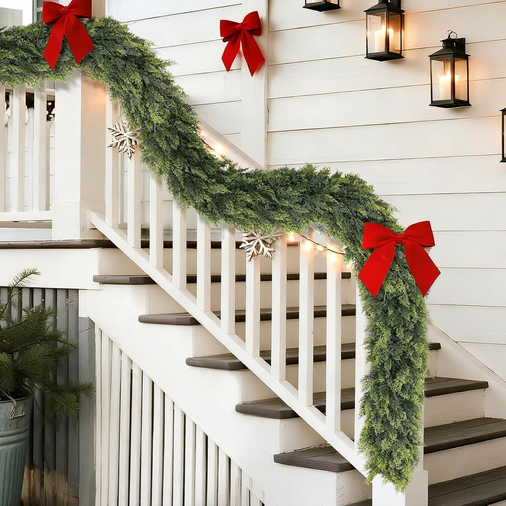 6FT 1Pcs Artificial Christmas Cedar Garlands Fireplace Decoration