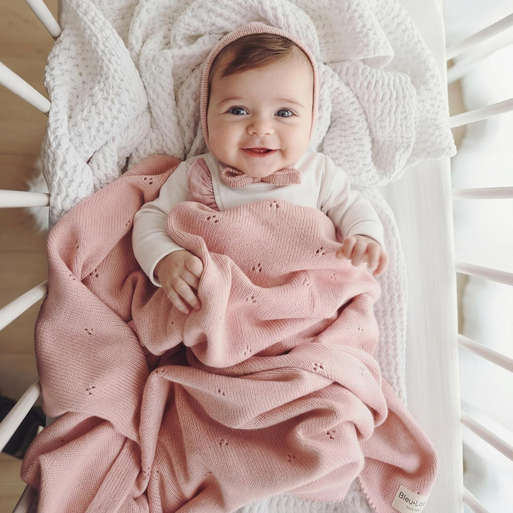 Baby Gift Set - Organic Cotton Newborn Blanket Essentials, Baby Gifts for Girls, Baby Gift Set, Baby Girl Shower