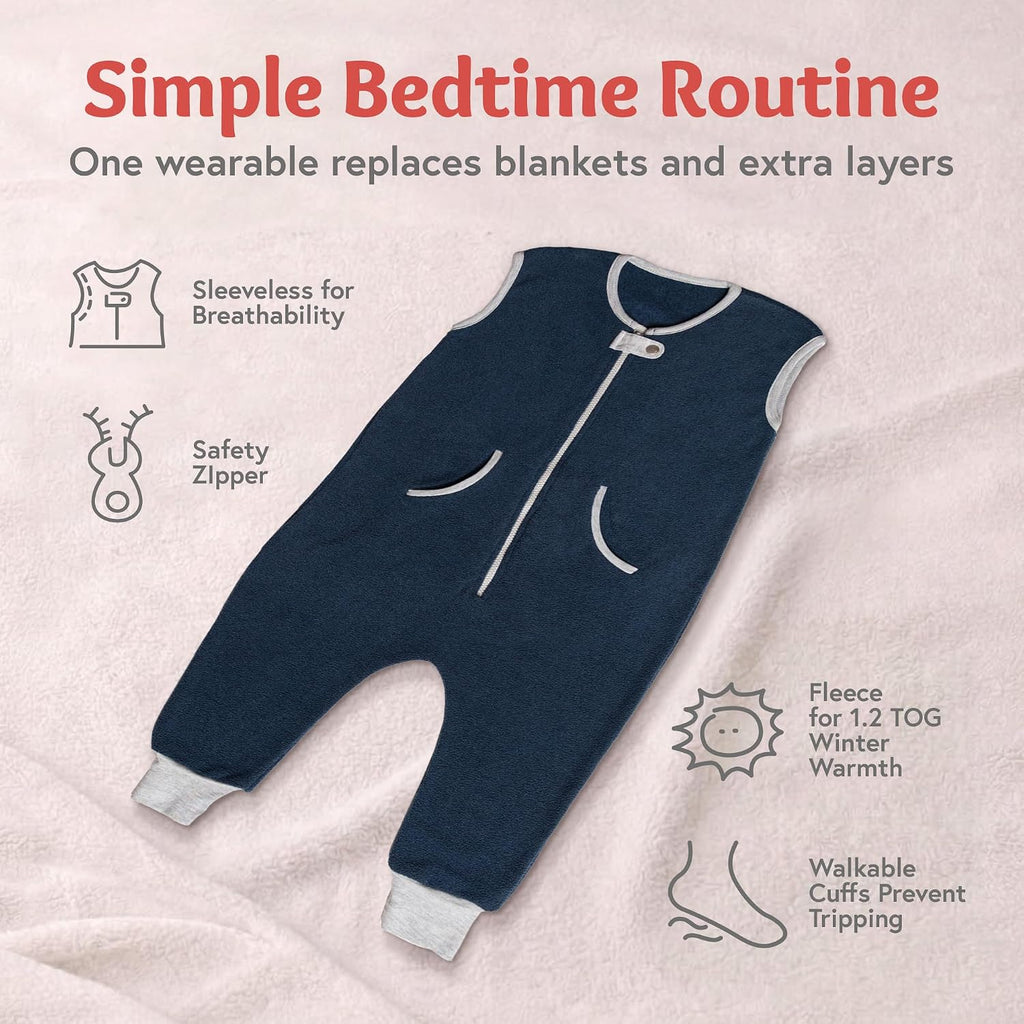 Deedee Sleep Kicker - Fleece Sleep Sack w/Feet 1.2 TOG