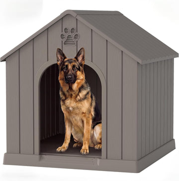 Large Dog House for Medium to Large Dogs - Sturdy Waterproof Doghouse for Indoor/Outdoor Use with Air Vents