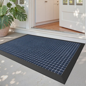 Front Door Mat Outside Entrance 24x36 Rubber Entry Doormat Squares