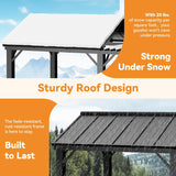 Grill Gazebo 6' x 8' with Galvanized Steel Roof and Pergola  - Image 6