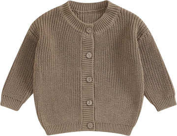 Baby Girl Boy Cute Long Sleeve Button Up Cardigan Toddler Knit Sweater Infant Fall Winter Clothes
