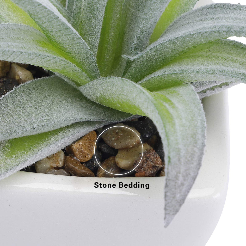 5pcs Artificial Succulent Plants, Small Fake Desk Plants Mini Succulents Indoor for Shelf Living Room Bedroom