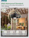 20" Outdoor Ceiling Fan with Lights,IP65 Waterproof Gazebo H - Image 4
