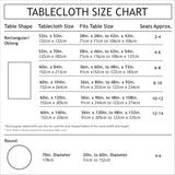 Saleh Luxury Easy Care Damask Fabric Table Cloth, Décor for Everyday, Formal Dining, Entertaining, P