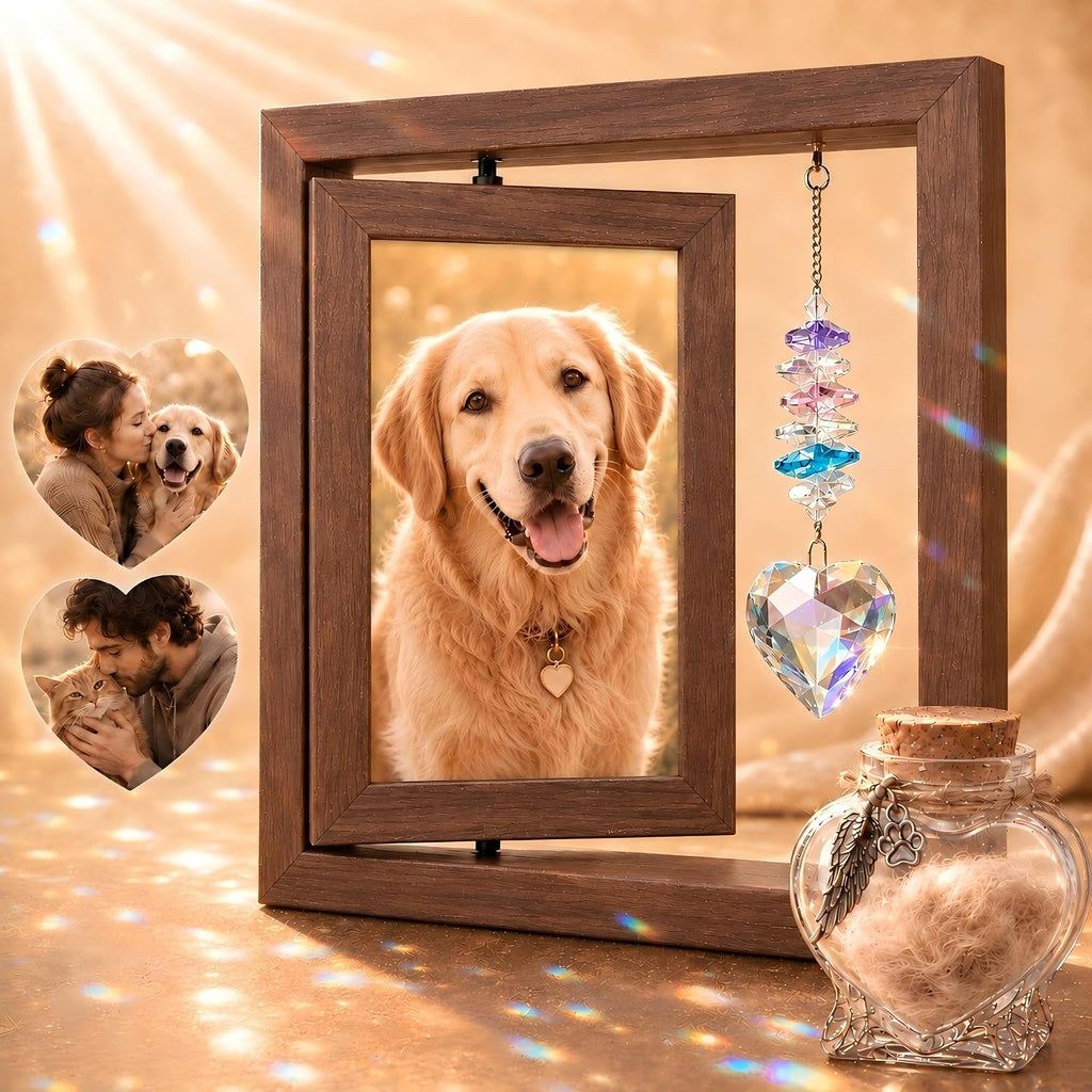 Dog Memorial Gifts For Loss of Dog, Heaven Sympathy Gifts with Suncatcher