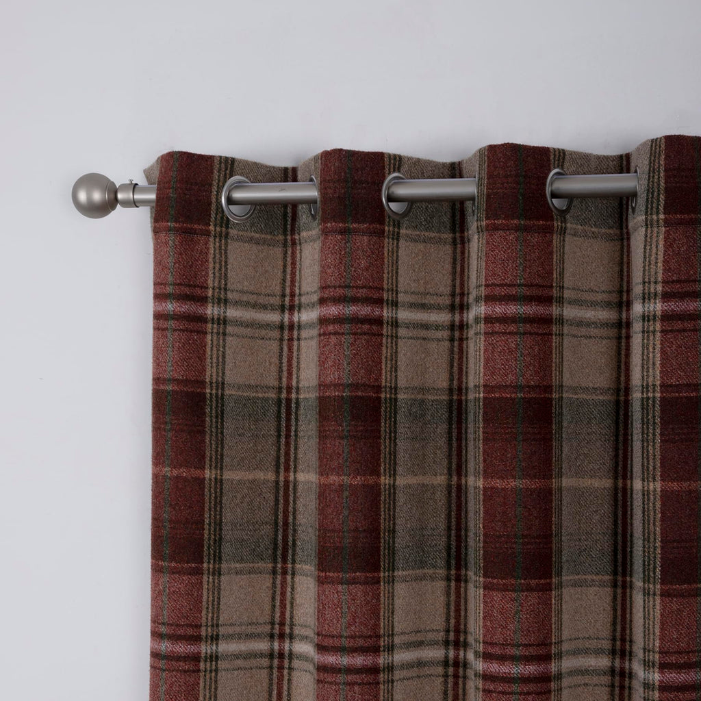 100% Blackout Woolen Look Plaid Curtains Modern Window Panels Checkered Tartan Curtains Bedroom 2 Panels Christmas