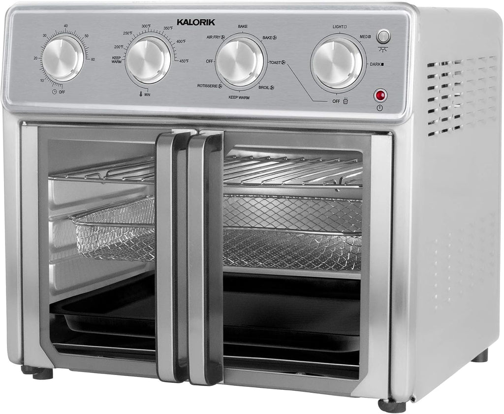 MAXX Air Fryer Oven, 26 Quart 9-in-1 Countertop Toaster Oven and Air Fryer Combo - Fry, Bake, Roast, Rotisserie, &