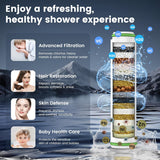 Filtered Shower Head with Handheld, High Pressure 4 Spray Mode Showerhead with Filters
