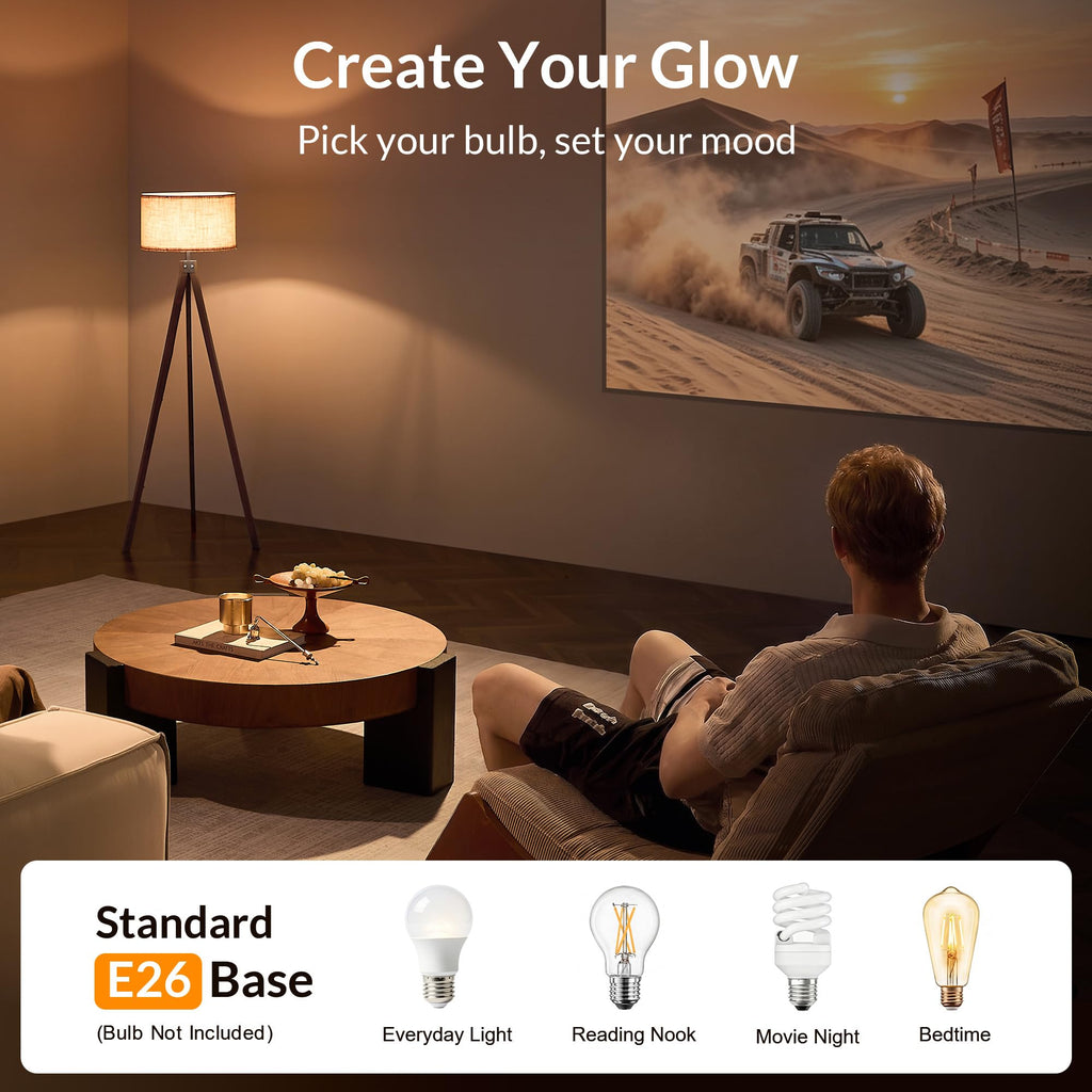 Tripod Floor Lamp Mid Century Modern Standing Lamps