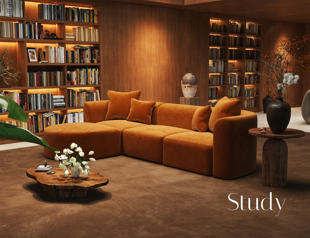 116" Modern Curved Sectional Modular Oversized Couches