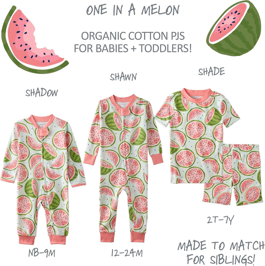 Shade Snug-fit Piece Short Sleeve PJs 100% Organic Cotton