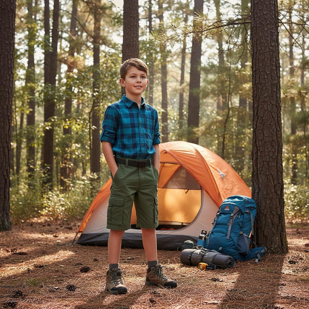 Boy's Quick Dry Scout Shorts Outdoor Athletic Hiking Golf Fishing Shorts