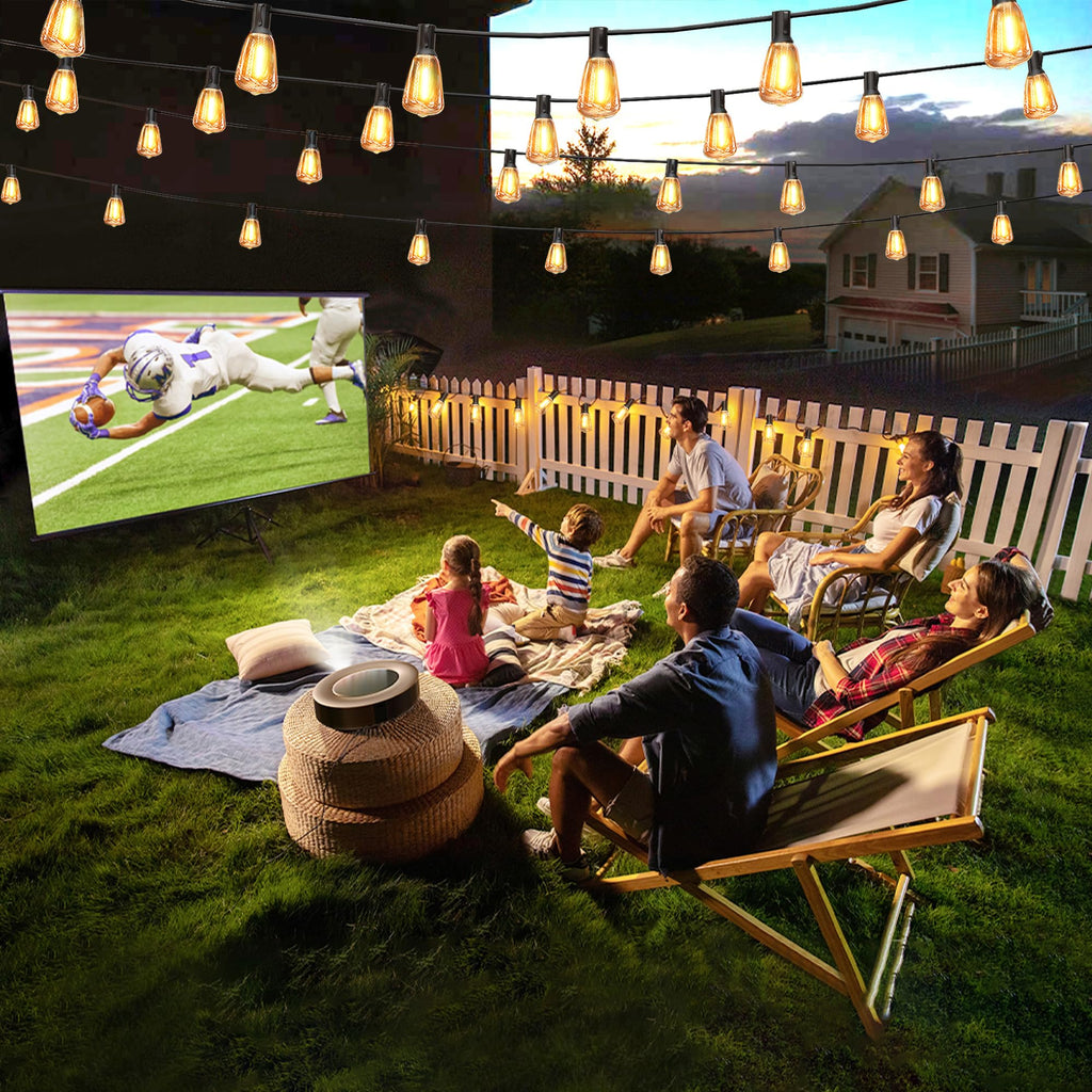 55FT Solar String Lights, Outdoor with Remote 24+2 ST38 LED
