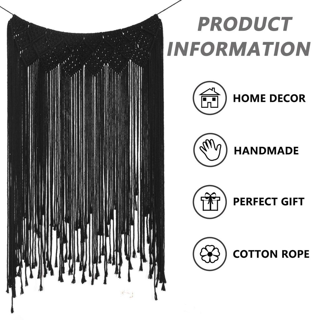 Macrame Wall Hanging Modern Chic Woven Wall Art Tapestry Boho Wedding Living Room Gallery Bedroom Wall Decoration