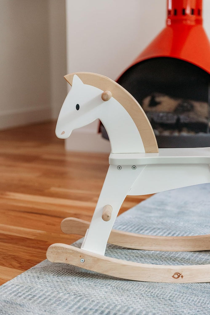 Lucky Rocking Horse - Premium Wood Rocking Horse for Imaginative Play - Helps Cognitive and Physical Development