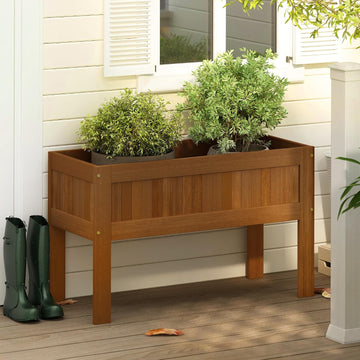 Planter Box, Outdoor Elevated Standing Planter Box, Raised Garden Bed with Legs, Outdoor, Indoor, Garden, Patio