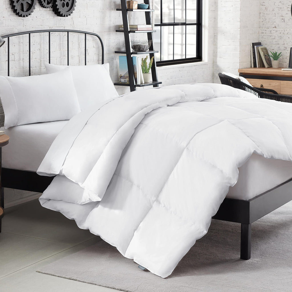 Soft and Natural Breathable Down Feather Fill Bedding Comforter Duvet Insert with 4 Corner Loops for All Season