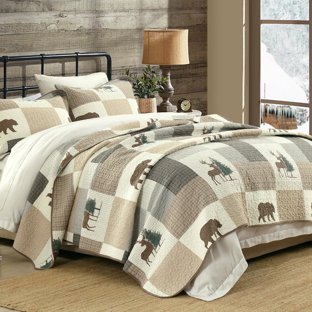 Quilt Set, 100% Cotton Lightweight Comforter