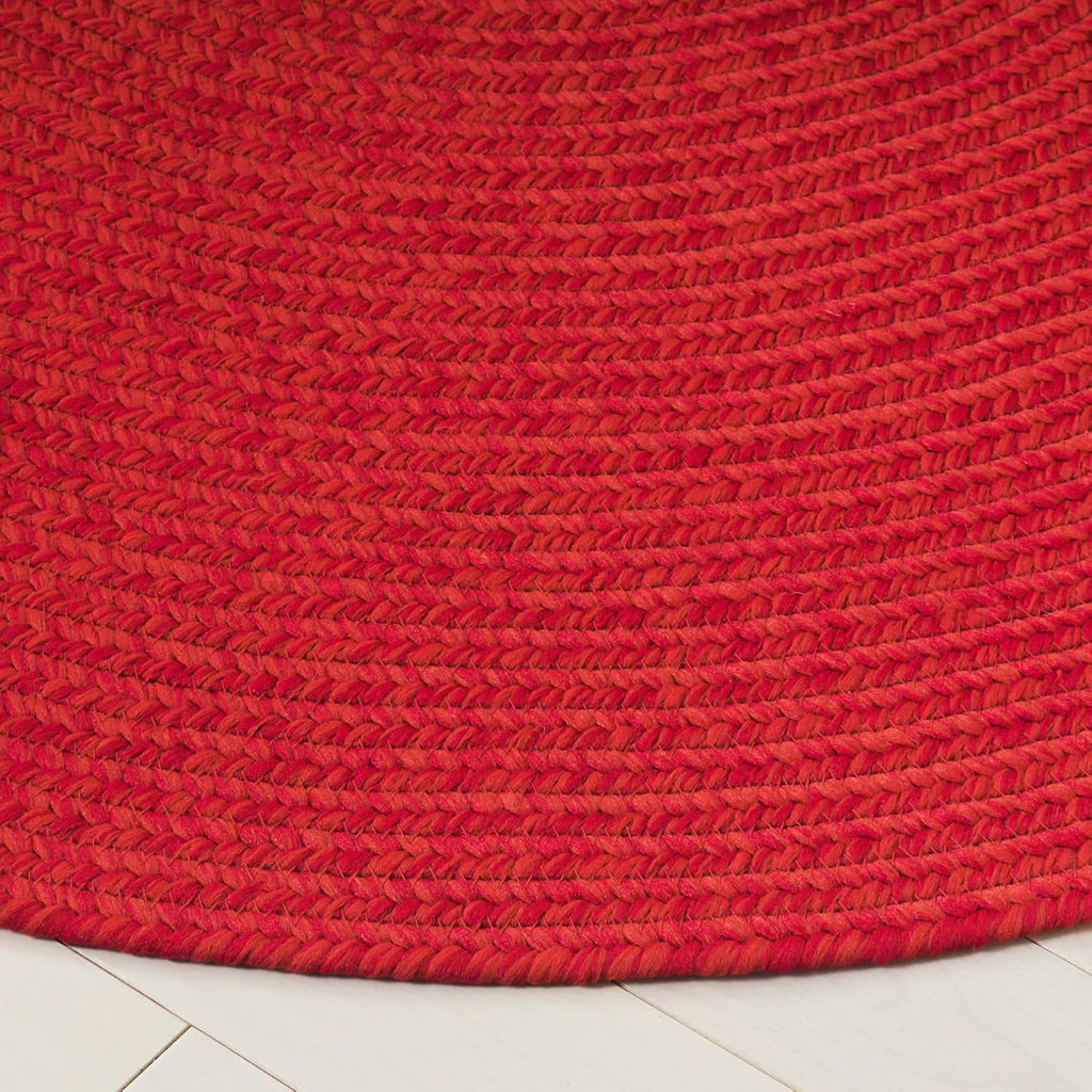 Braided Indoor/Outdoor Washable Oval Rug, Rust & Red BRD317P