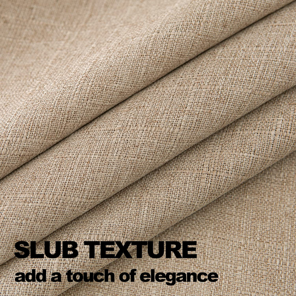 Burlap Linen Tablecloth 6ft, Tan Table Cloth Rectangular