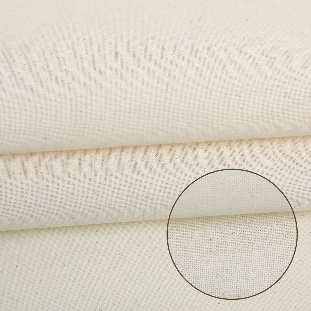 60" W Canvas Roll | 7oz Canvas Fabric Cotton Duck | Heavy Natural Fabric for Painting Arts & Crafts, Backings