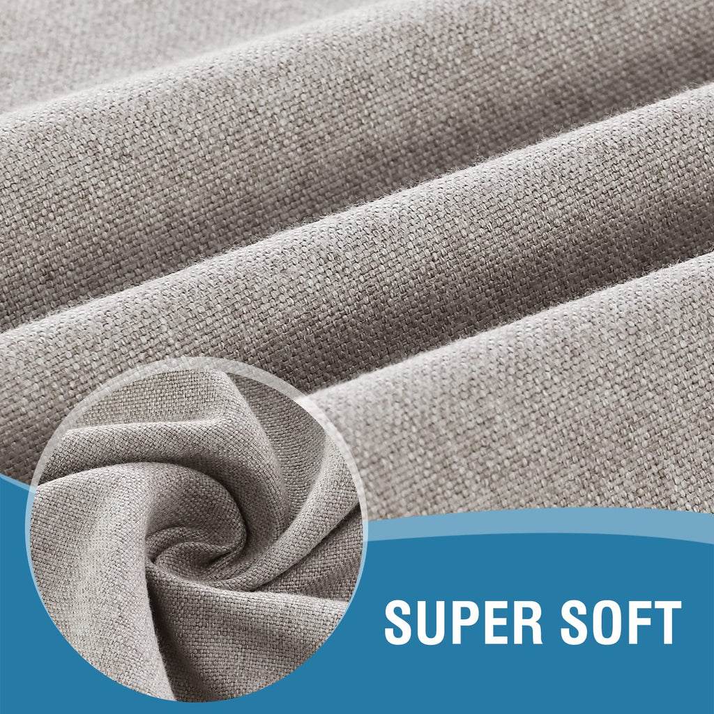 Linen Textured Tablecloth 54 x 54 Waterproof Decorative Table Cloth Spill-Proof Linen Look Cover for Party Table