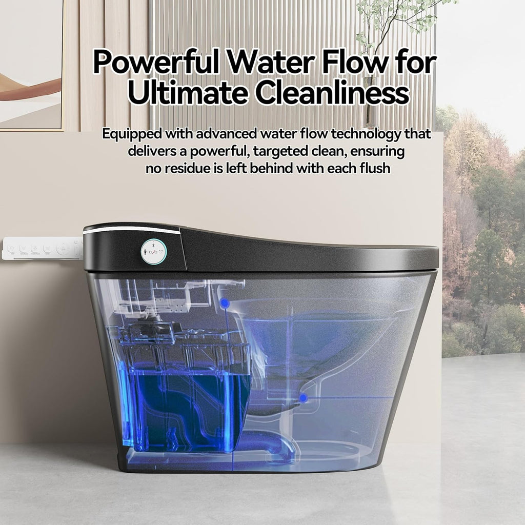 Smart Toile,One Piece Toilet with Bidet Built In,Dryer & Warm Water