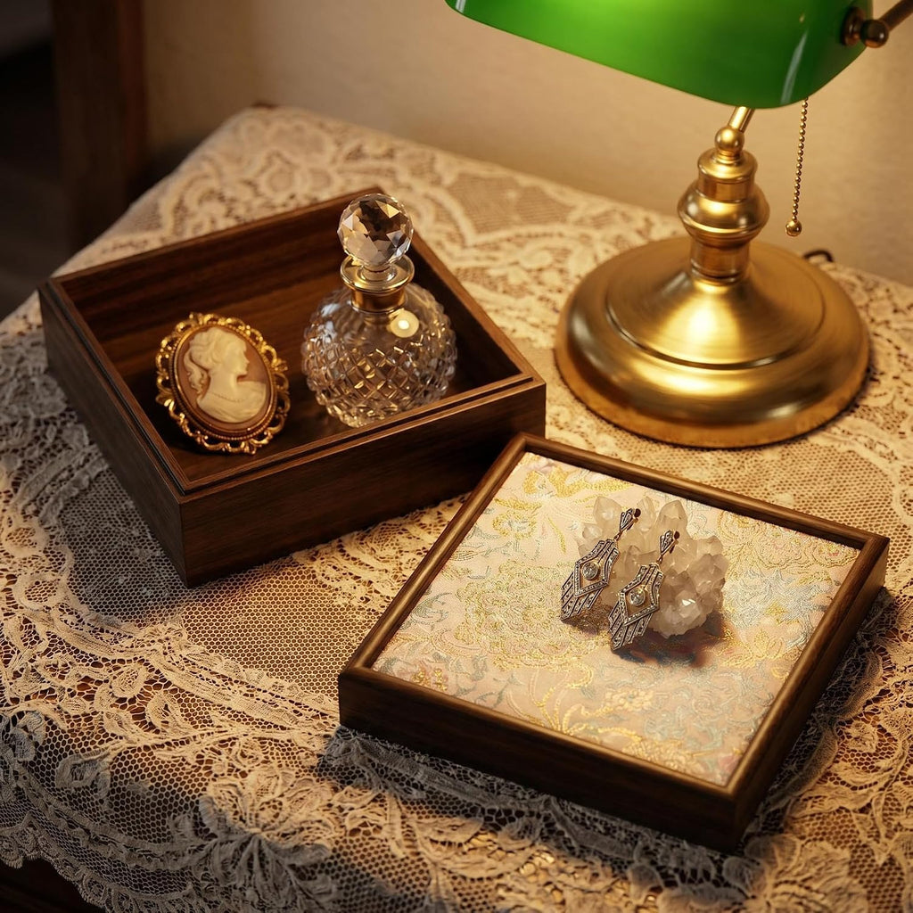 Decorative Keepsake Memory Box, MDF Wooden Storage Box with Lid