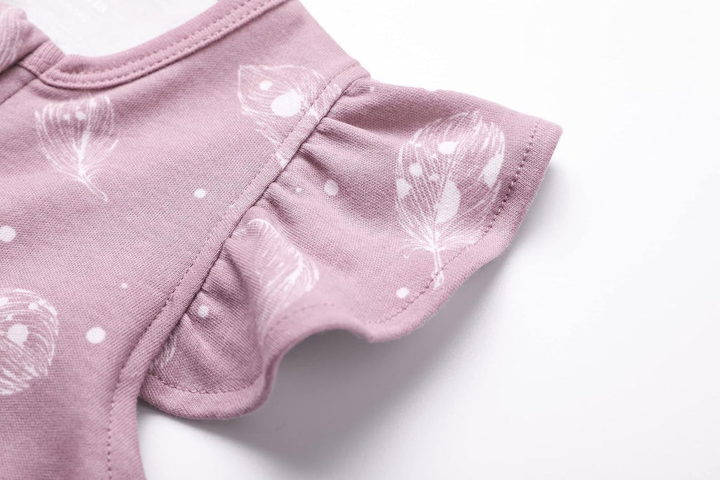 Baby Boy Romper, Unisex Short-sleeve Summer Outfit, 100% Organic Cotton Girl One-Piece Jumpsuit