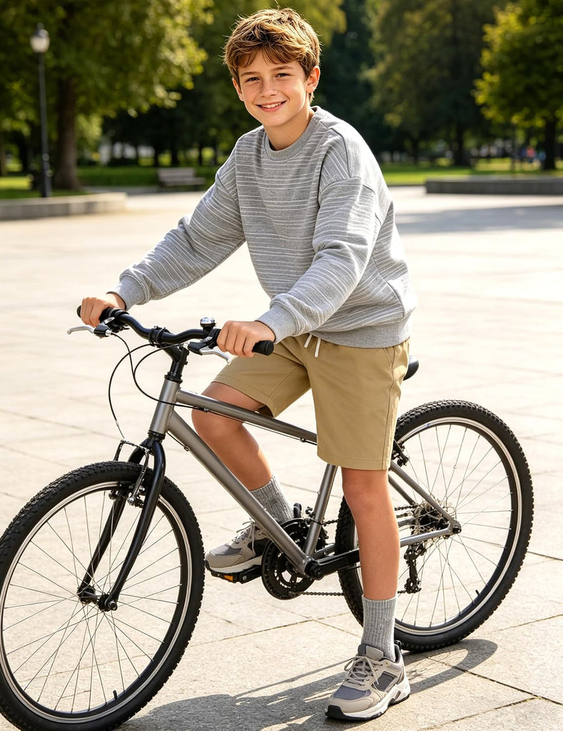 Boys School Uniform Shorts Stretch Chino Short