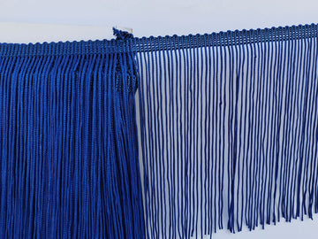 Chainette Fringe Trim 6 Inch 10 Yards Tassel Fringe Trim for Sewing Craft DIY Decoration(901 Navy Blue)
