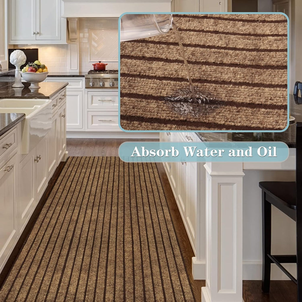 Runner Rug 2FT x 6FT, AYOHA 2'-82' Utility Carpet Runner Hallway Aisles Balcony Garages, Area Rugs with Non-Slip