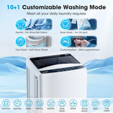 15.7lbs Portable Washing Machine, Full-Automatic Portable Washer with 10 Wash Cycles, Top Load Clothes Washer with