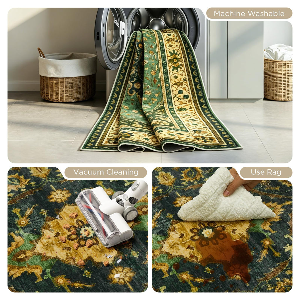 Dark Green Area Rug Oriental Rug
