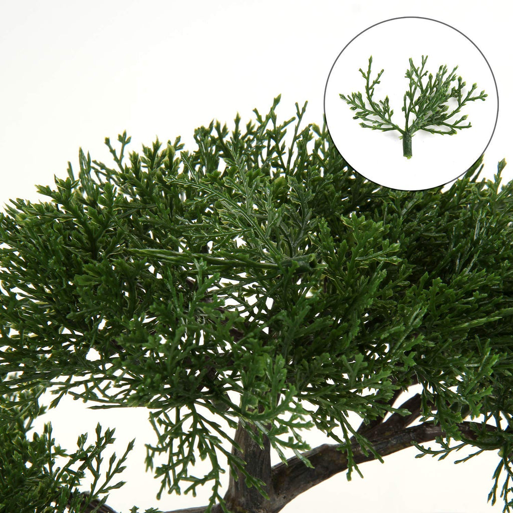 Artificial Bonsai Tree Juniper Faux Plants Indoor Small Fake Plants Decor with Ceramic Pots Table Office Desk