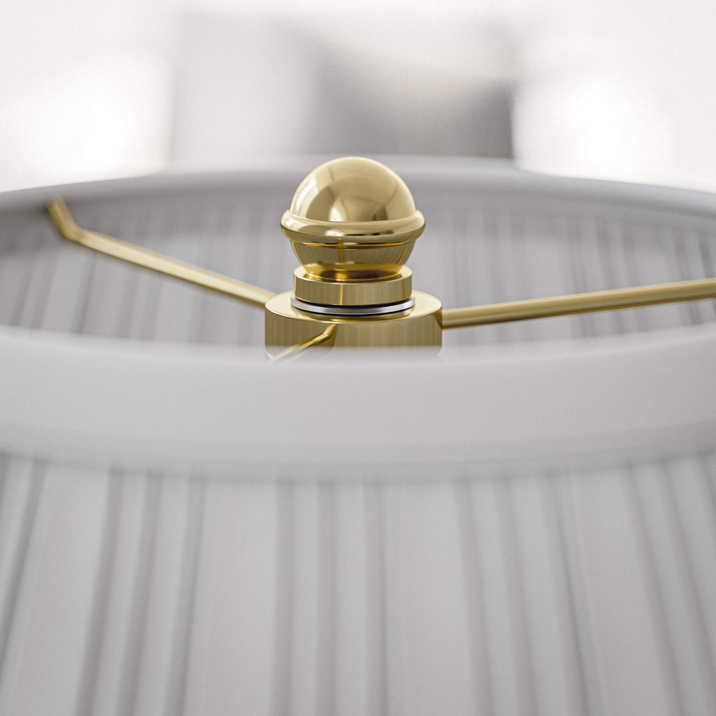 Classic Swing Arm Swing Arm Desk Lamp with Polished Brass Finish, Classic Style, 16" Height, 16" Width, 12.5" Depth